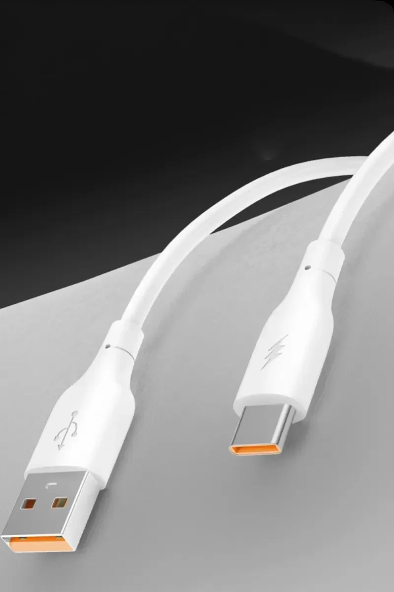 DC65 USB'den Type-C'ye 1M 3.0A Hızlı Şarj Kablosu - Beyaz | Kırılmaz TPE Kablo Fiyatı, Yorumları ve Özellikleri