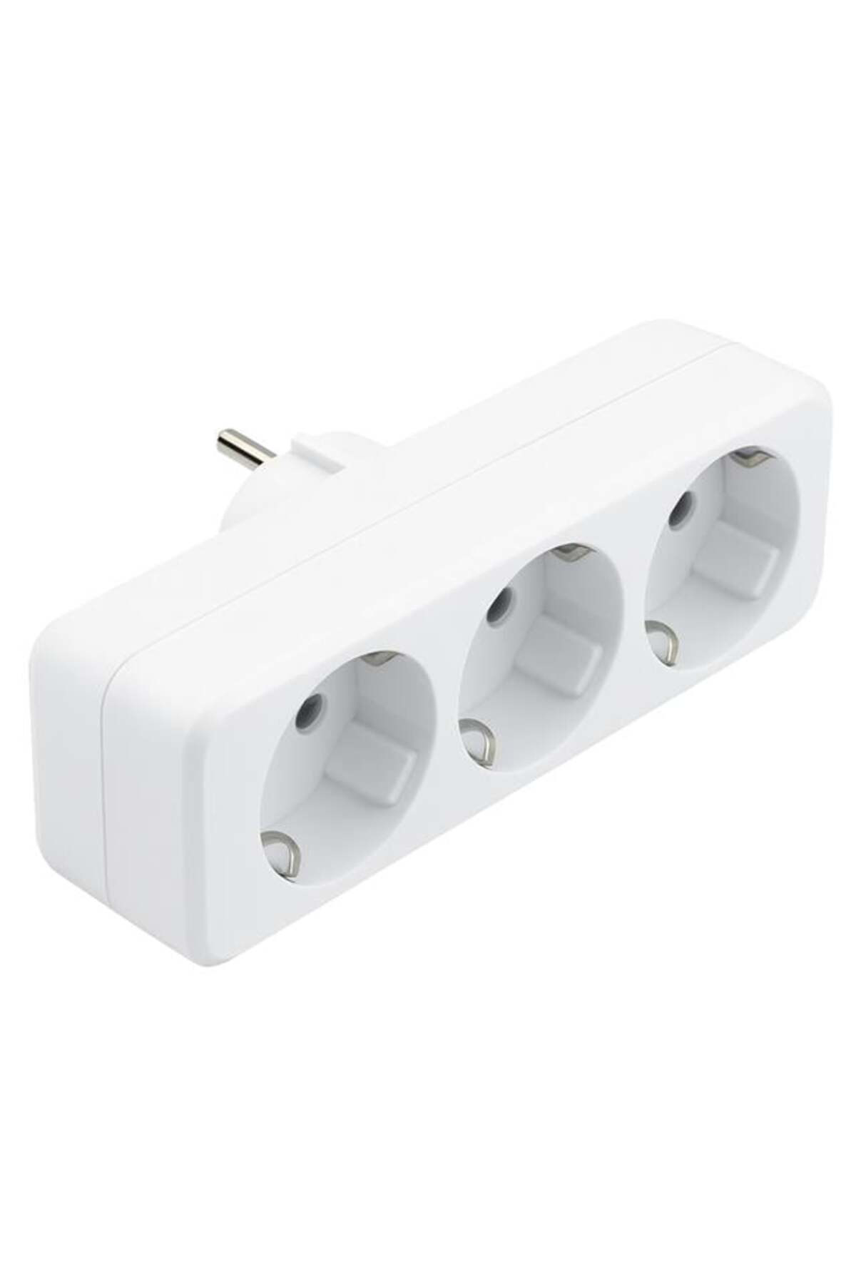 De-Pa Dpa-10011 Üçlü Golyat Düz Fiş Priz 250V 16A 3500W