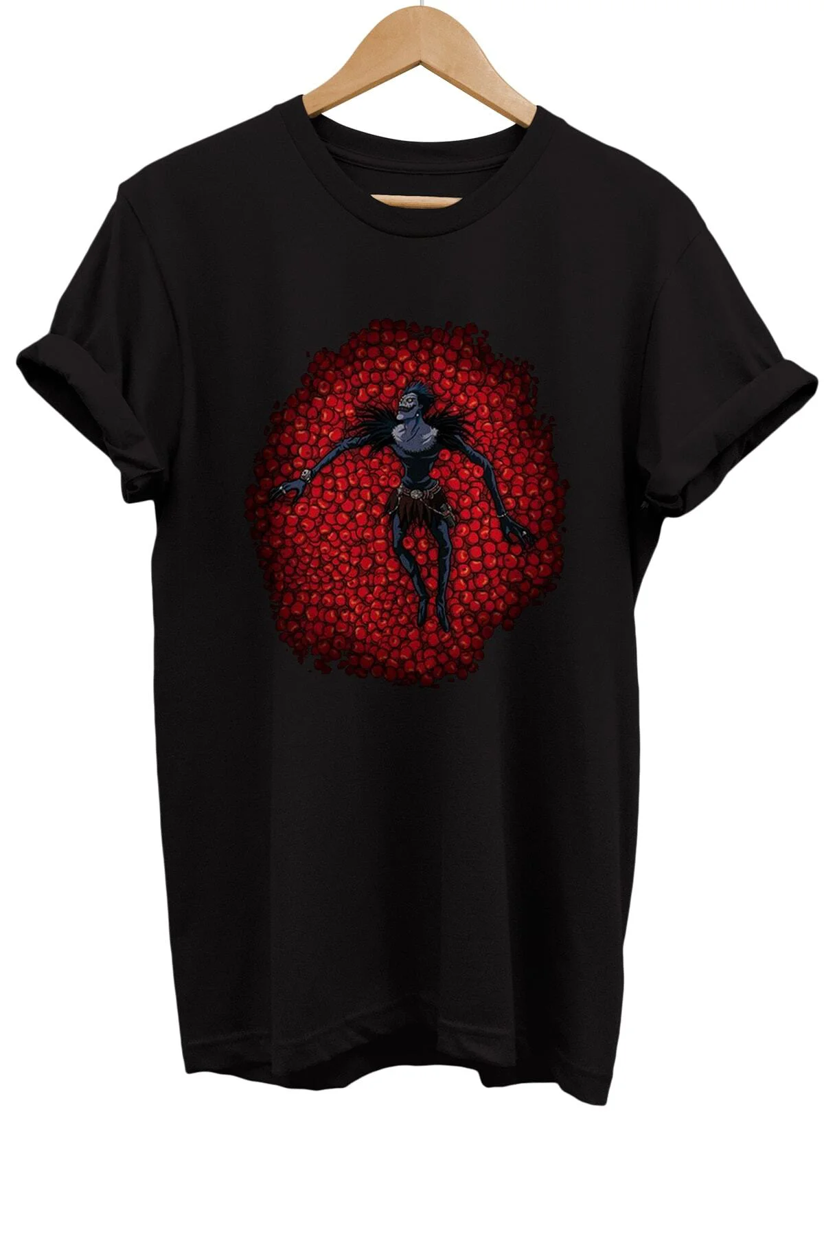 Dead Note Ryuk Baskılı %100 Pamuk Basic T-shirt Normal Beden Tişö