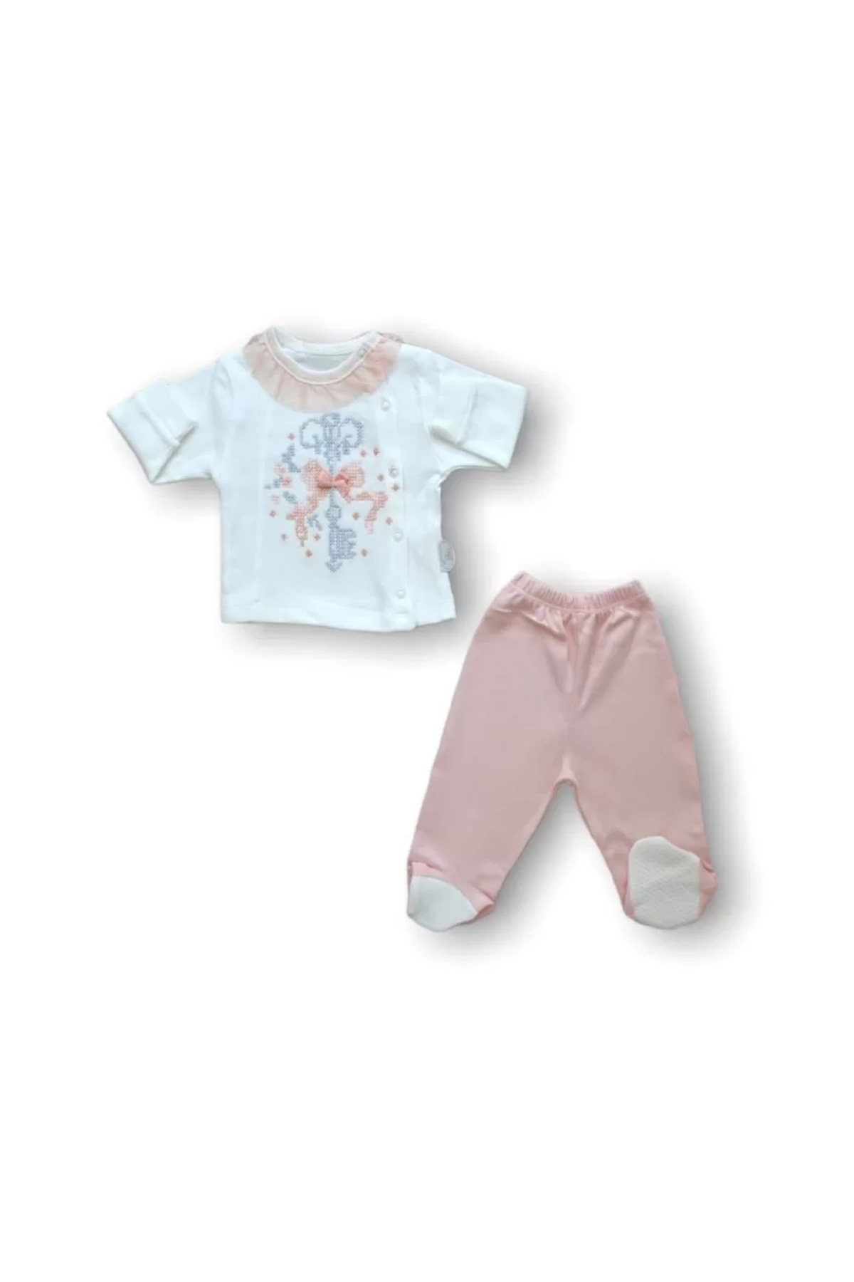 Babybird Dean Kanaviçe Nakişli %100 Cotton Antibakteriyel 5Li Zibin Takimi