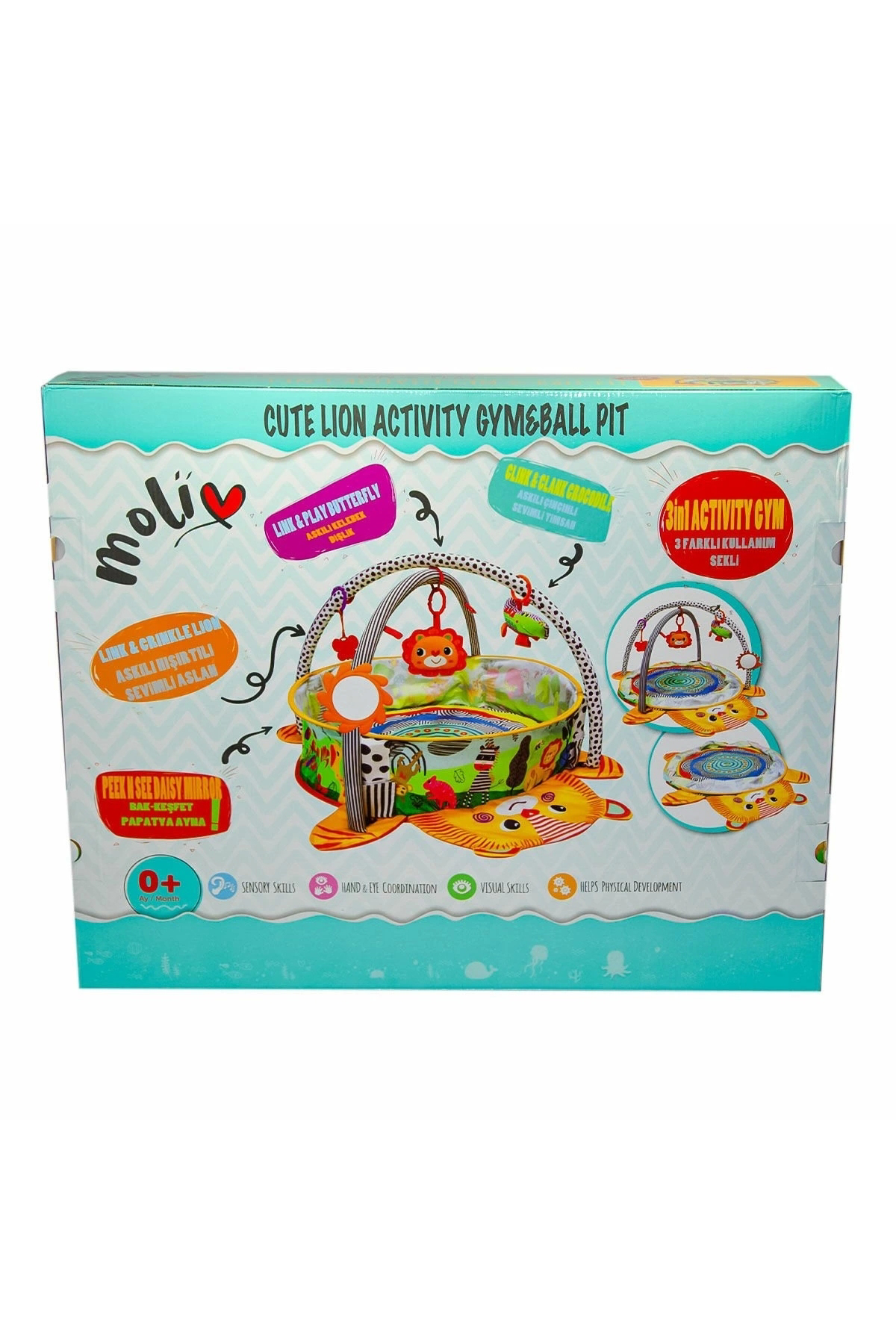 Dean  MOL-062 MOL-093 Kutulu 2 Asortili  Top Havuzlu Oyun Halısı