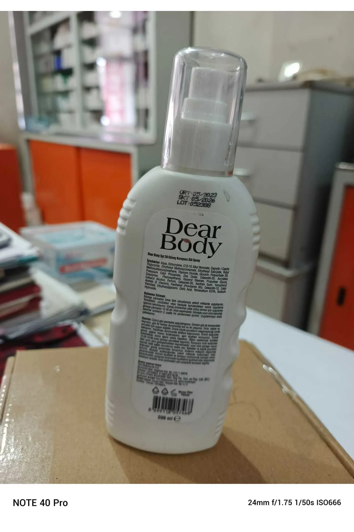 Dear Body Spf 30 Güneş Koruyucu Sprey Süt 200 ml Dear Body Spf 30 Güneş Koruyucu Sprey Süt 200 ml