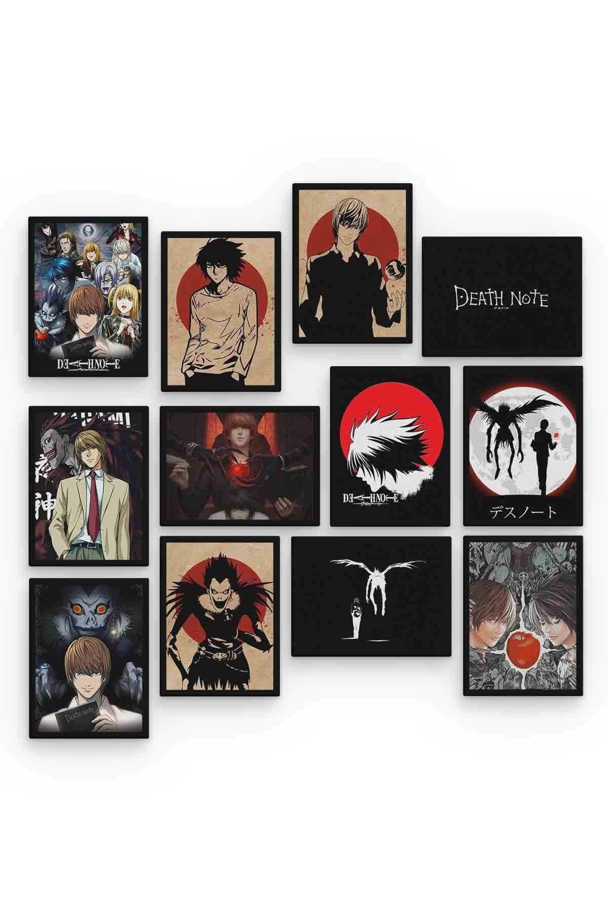 Death Note 12 Parça Mdf (ahşap) Tablo Ofis Boyu 