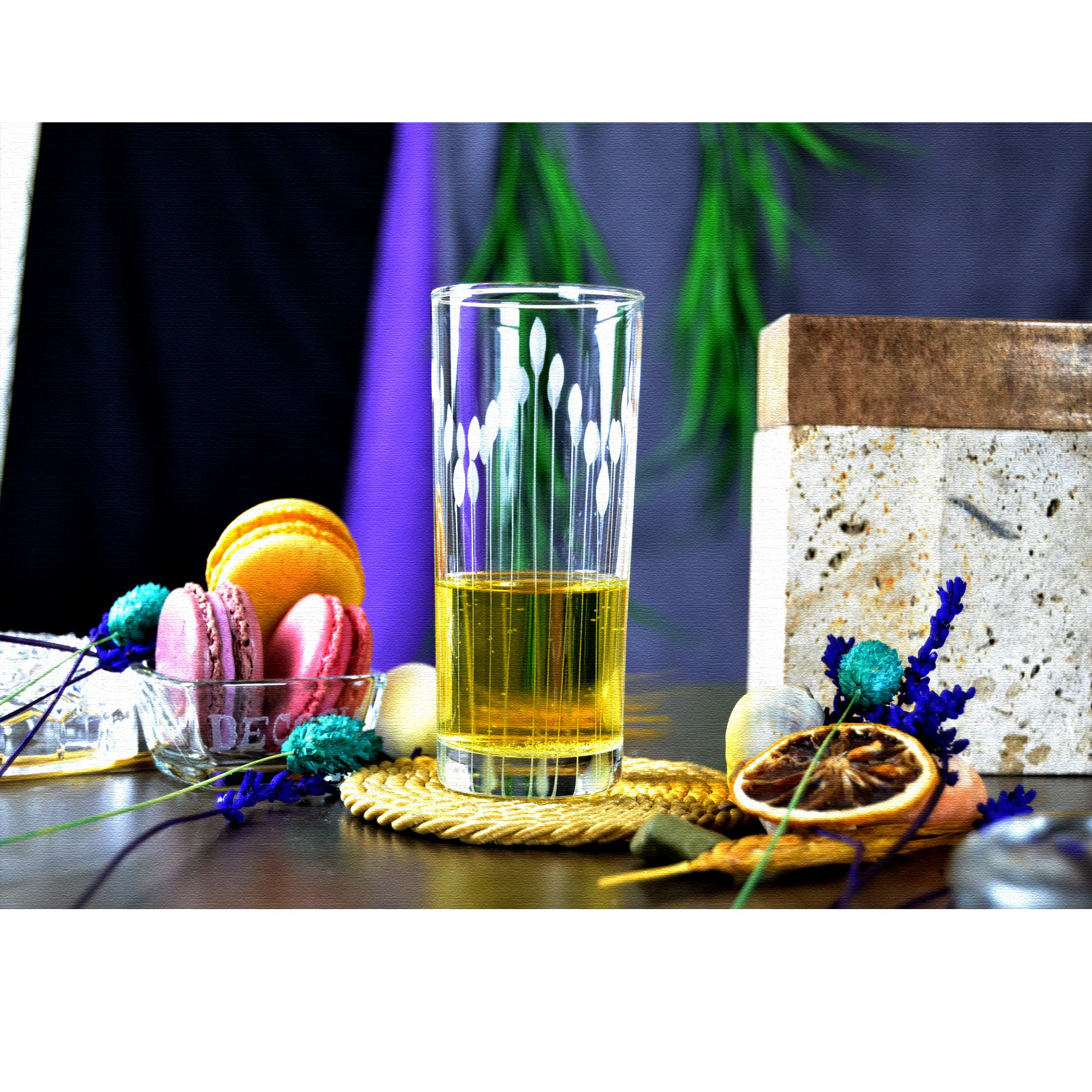 Decocia 6'lı Rakı Bardağı 190cc Vega Desenli