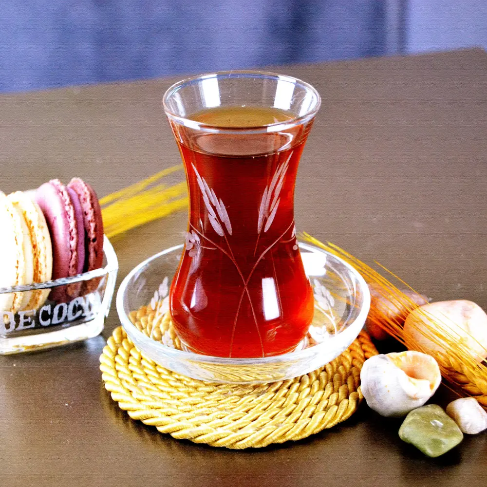 Decocia Pudgy 61 Parça  12 Kişilik Bardak Çeyiz Seti Dik Karaflı