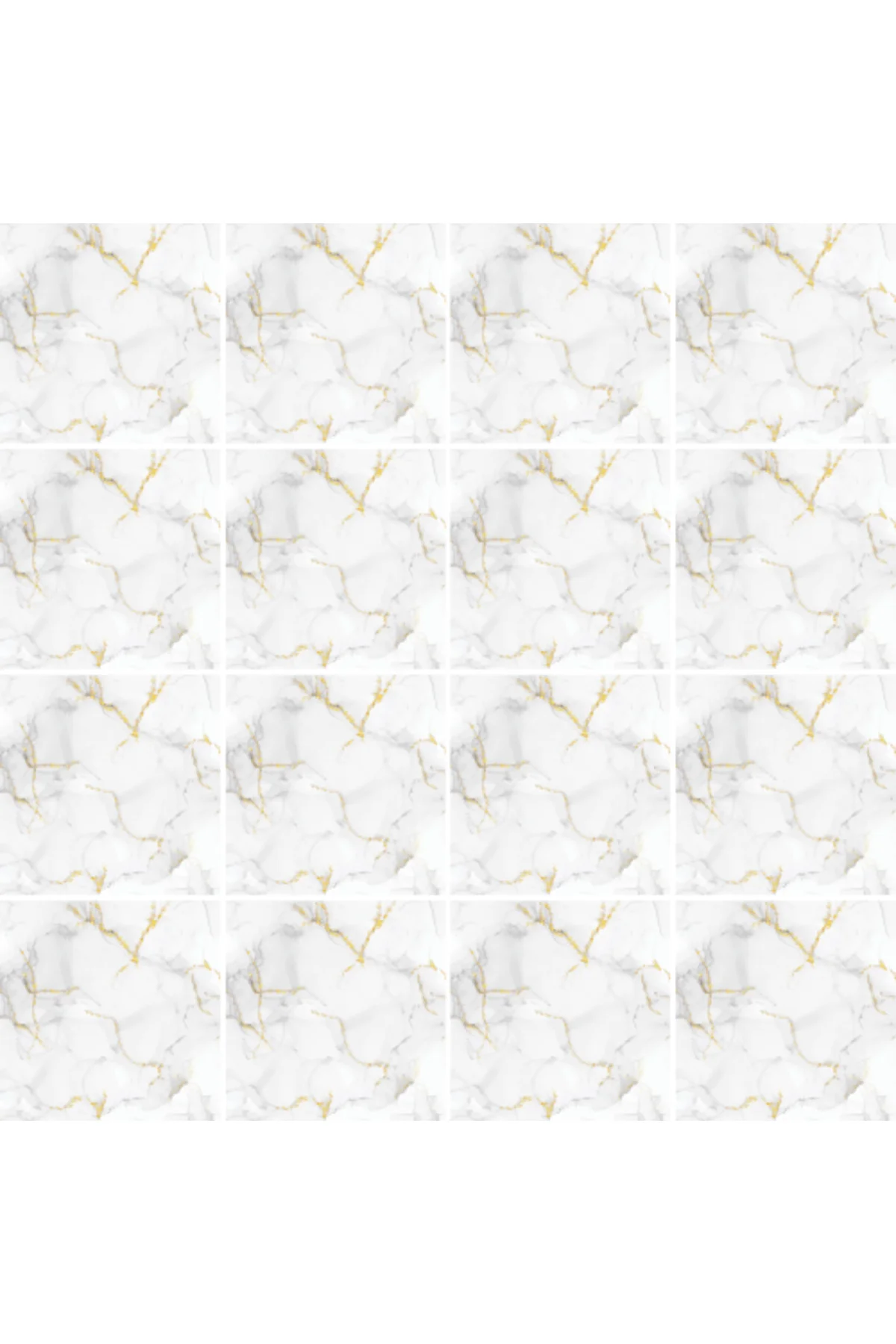 DecoHandy Pvc Yer Karosu 30x30cm 4'lü Paket - Mermer Desenli Beya