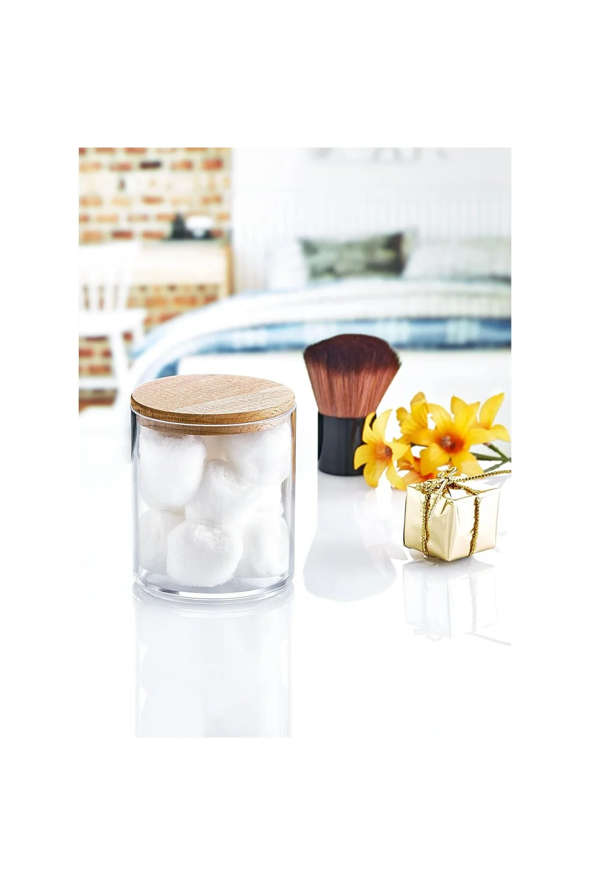 Deconox Ahşap Kapak 3 lü Akrilik Organizer Set