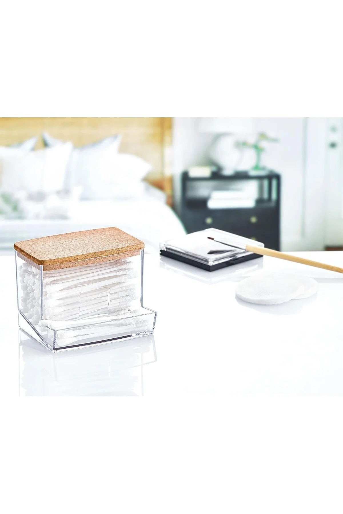 Deconox Ahşap Kapak 3 lü Akrilik Organizer Set