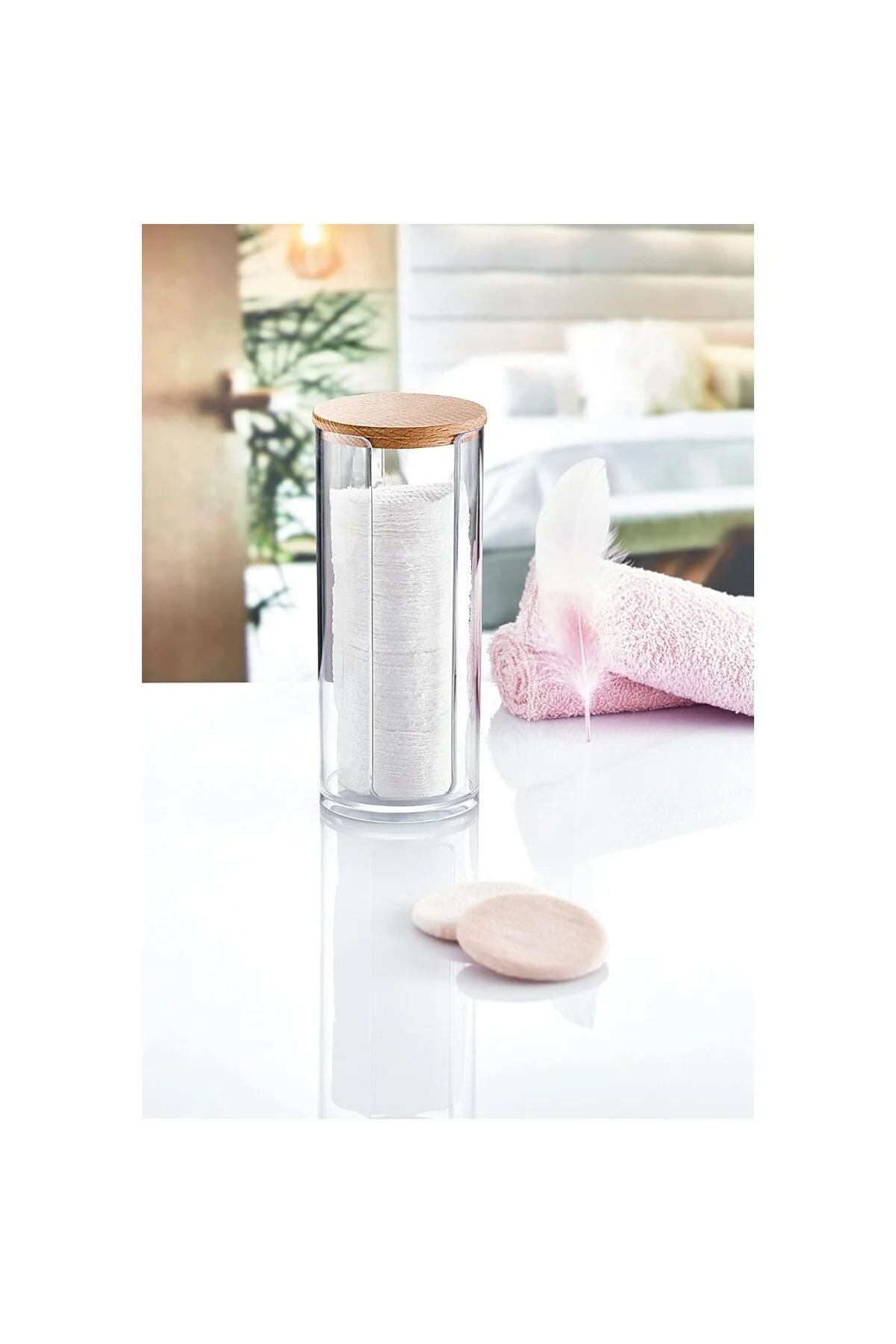 Deconox Ahşap Kapak 3 lü Akrilik Organizer Set