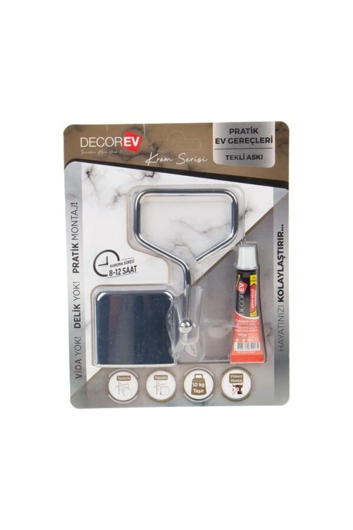 Decorev Askı Metal Krom Tekli Dc-4771 7713 Decorev Askı Metal Krom Tekli Dc-4771 7713