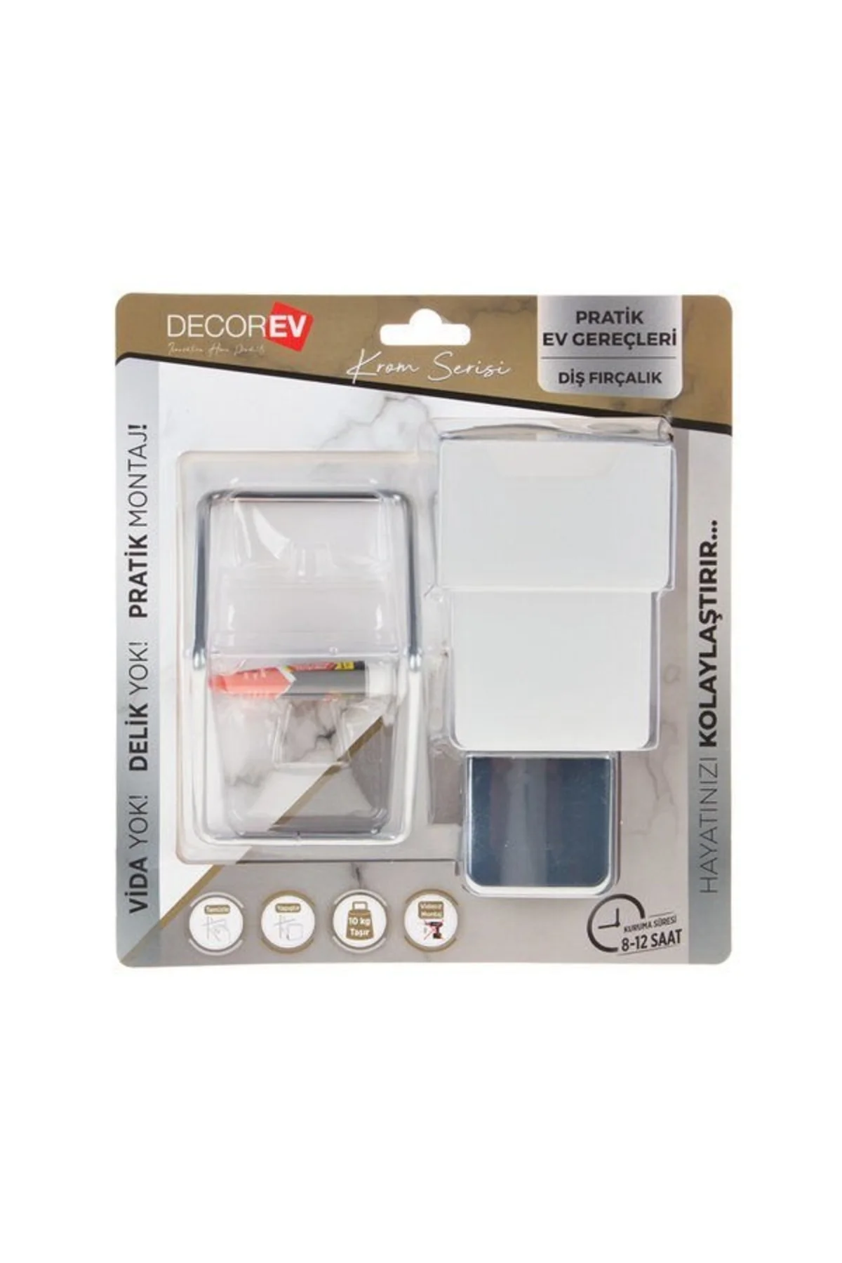 Decorev Diş Fırçalık Krom Dc-4783 7836 Decorev Diş Fırçalık Krom Dc-4783 7836