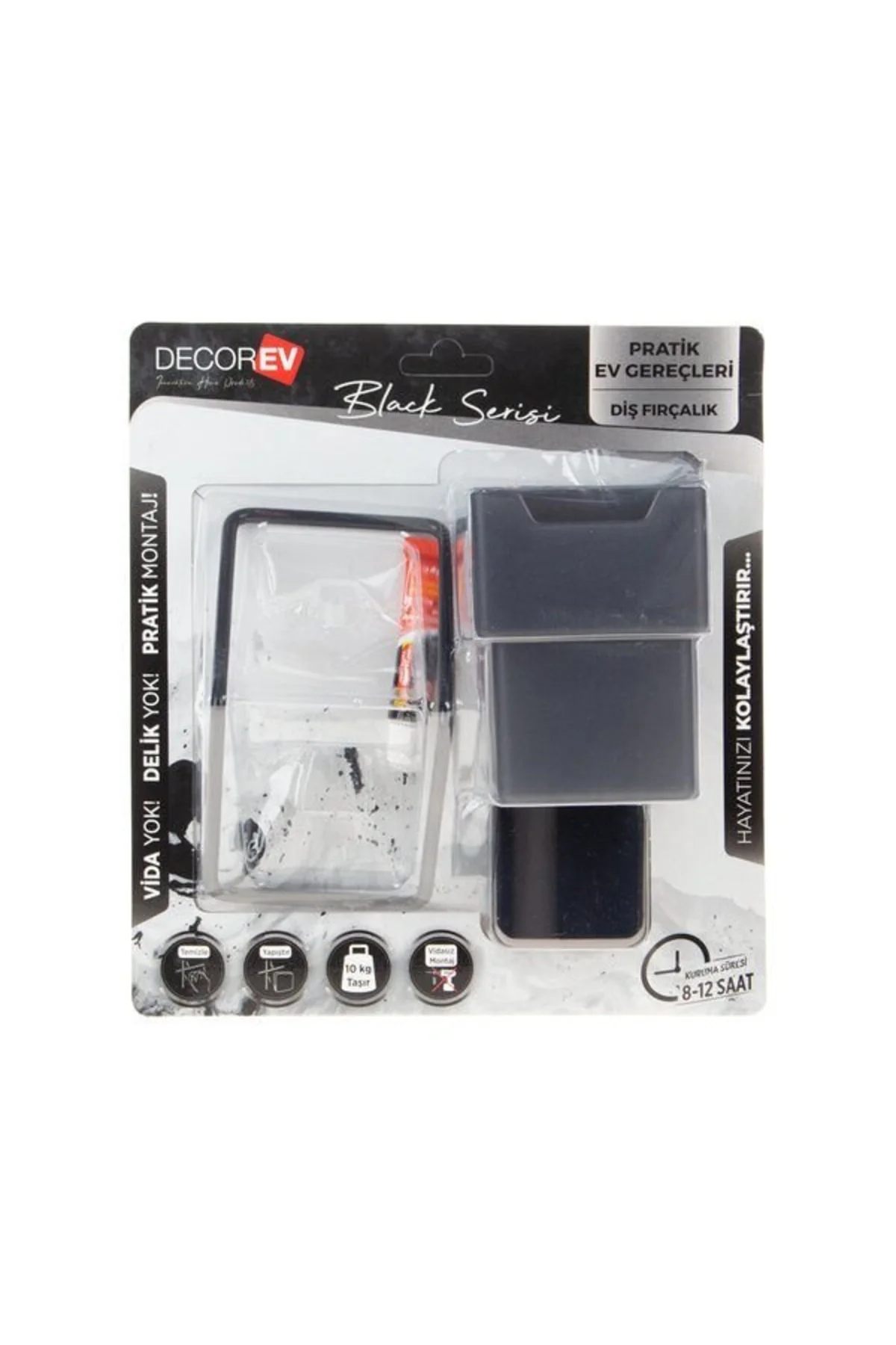 Decorev Diş Fırçalık Siyah Dc-5064 0645