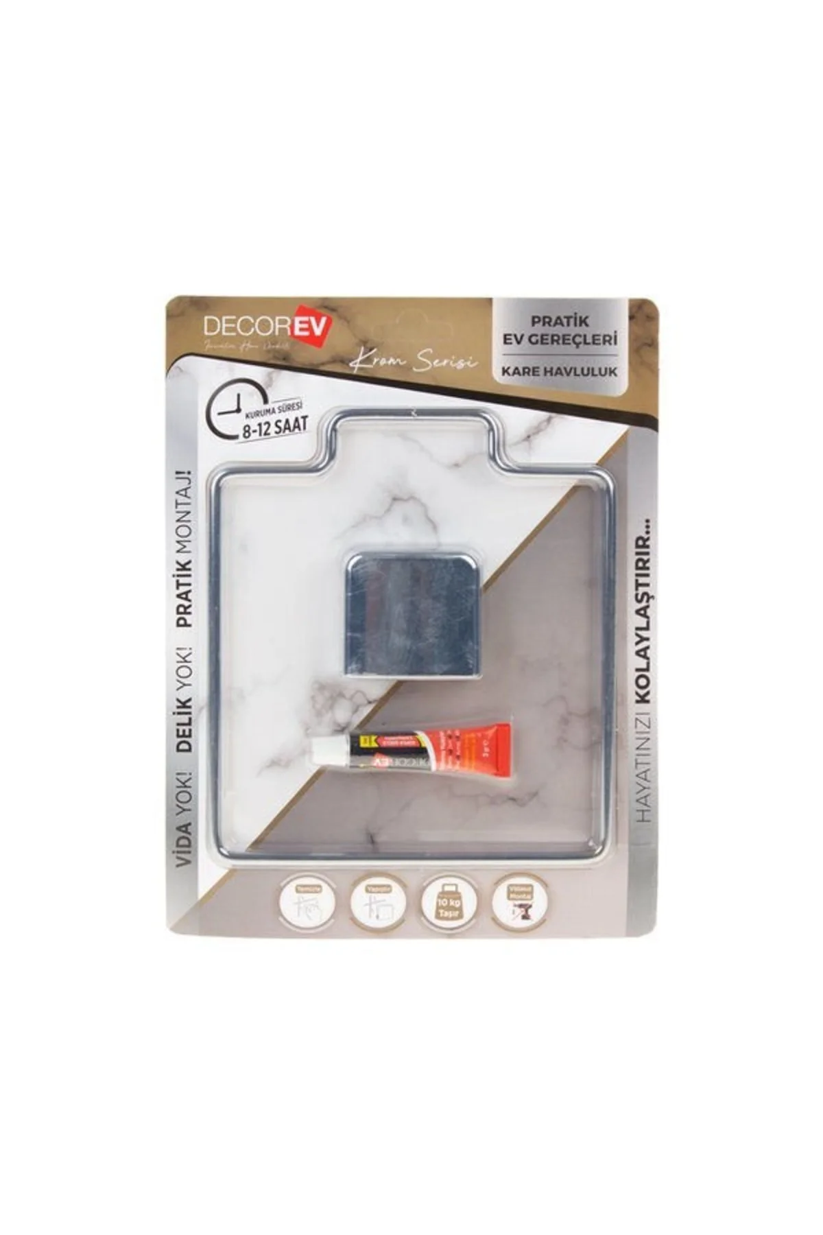 Decorev Havluluk Krom Kare Dc-4780 7805 Decorev Havluluk Krom Kare Dc-4780 7805
