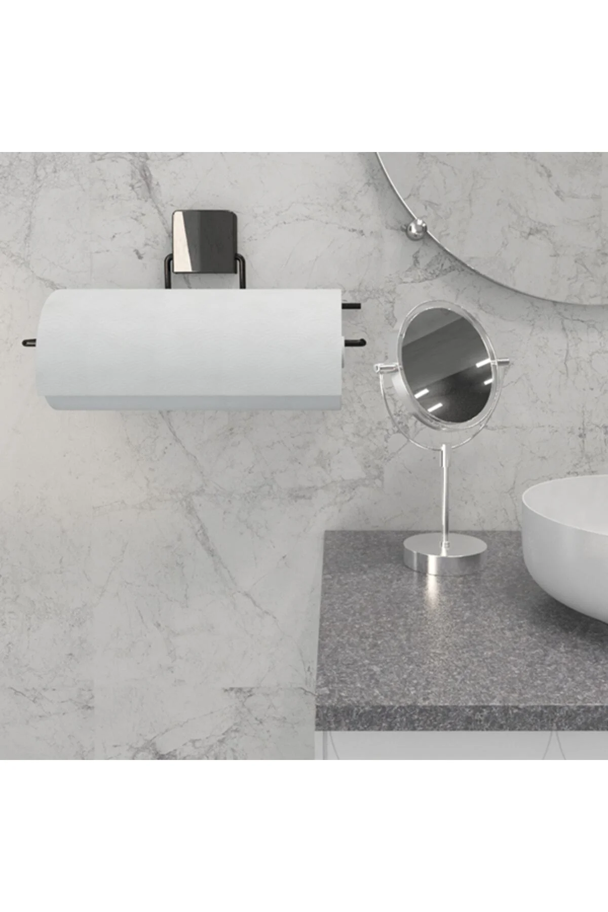 Decorev Süper Yapışkanlı Metal Yapıştırıcılı Siyah Rulo Havluluk Dc-5057