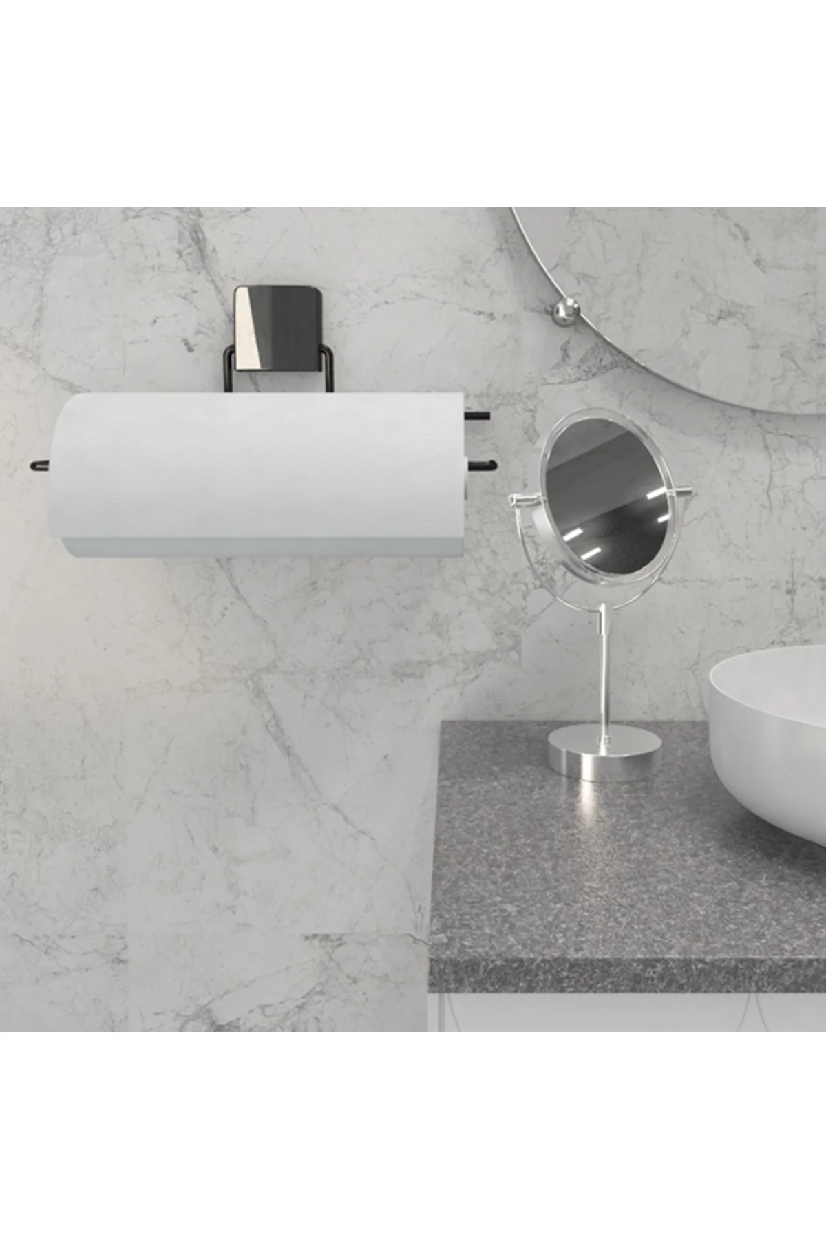 Decorev Süper Yapışkanlı Metal Yapıştırıcılı Siyah Rulo Havluluk Dc-5057