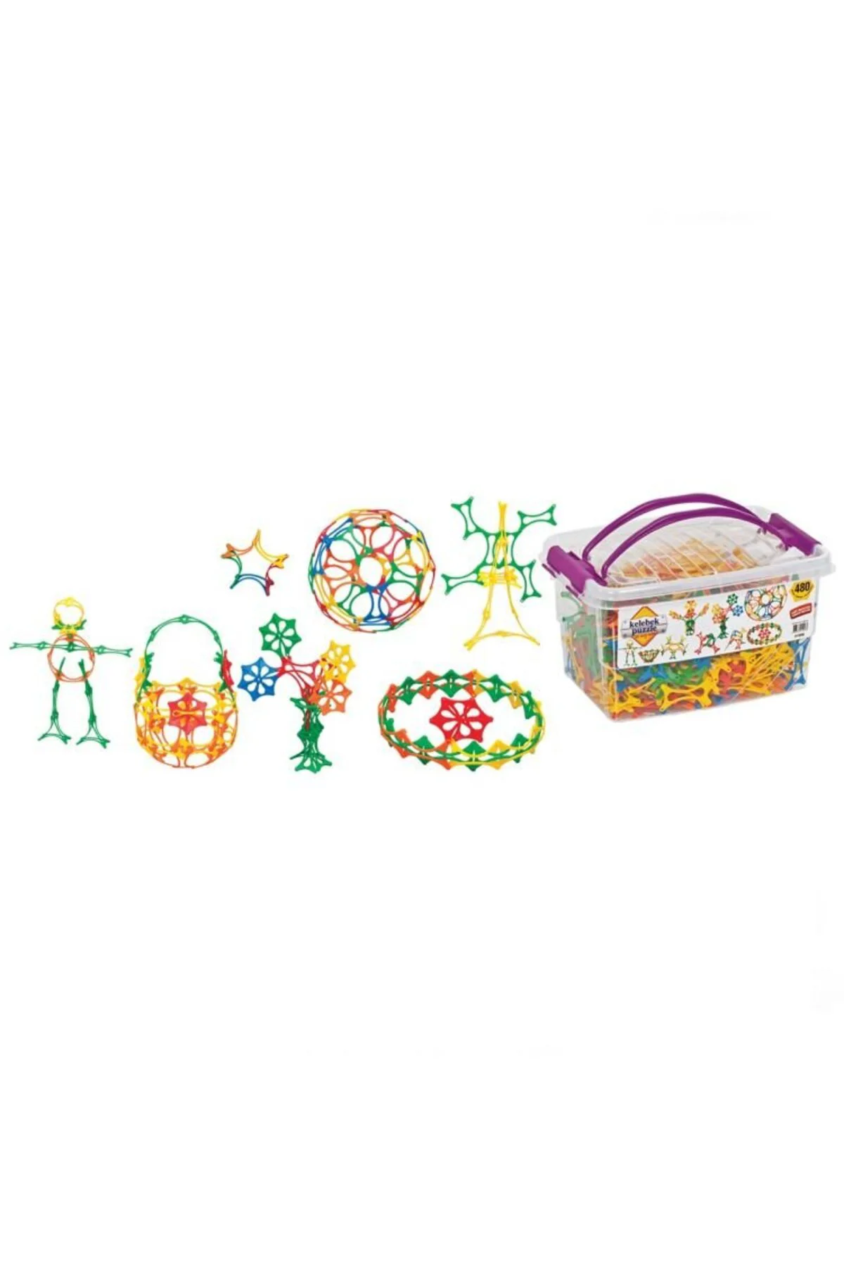Dede Kelebek Puzzle Box Eğitici Şekiller 480 Parça