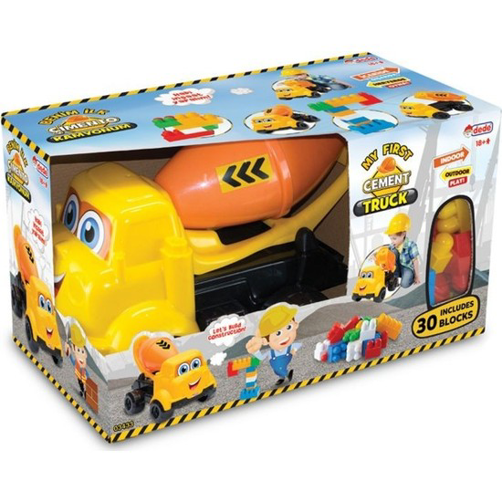 Dede Oyuncak Kutulu Büyük Çimento Kamyonum Bloklu 30 Parça 03433 Dede Oyuncak Kutulu Büyük Çimento Kamyonum Bloklu 30 Parça 03433