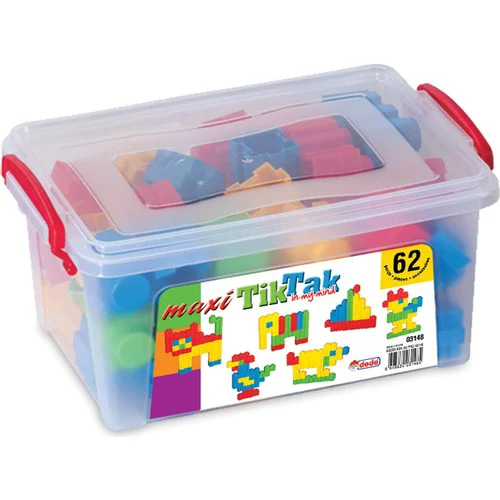 Dede Oyuncak Maxi Tik-Tak Küçük Boy Box 62 Parça
