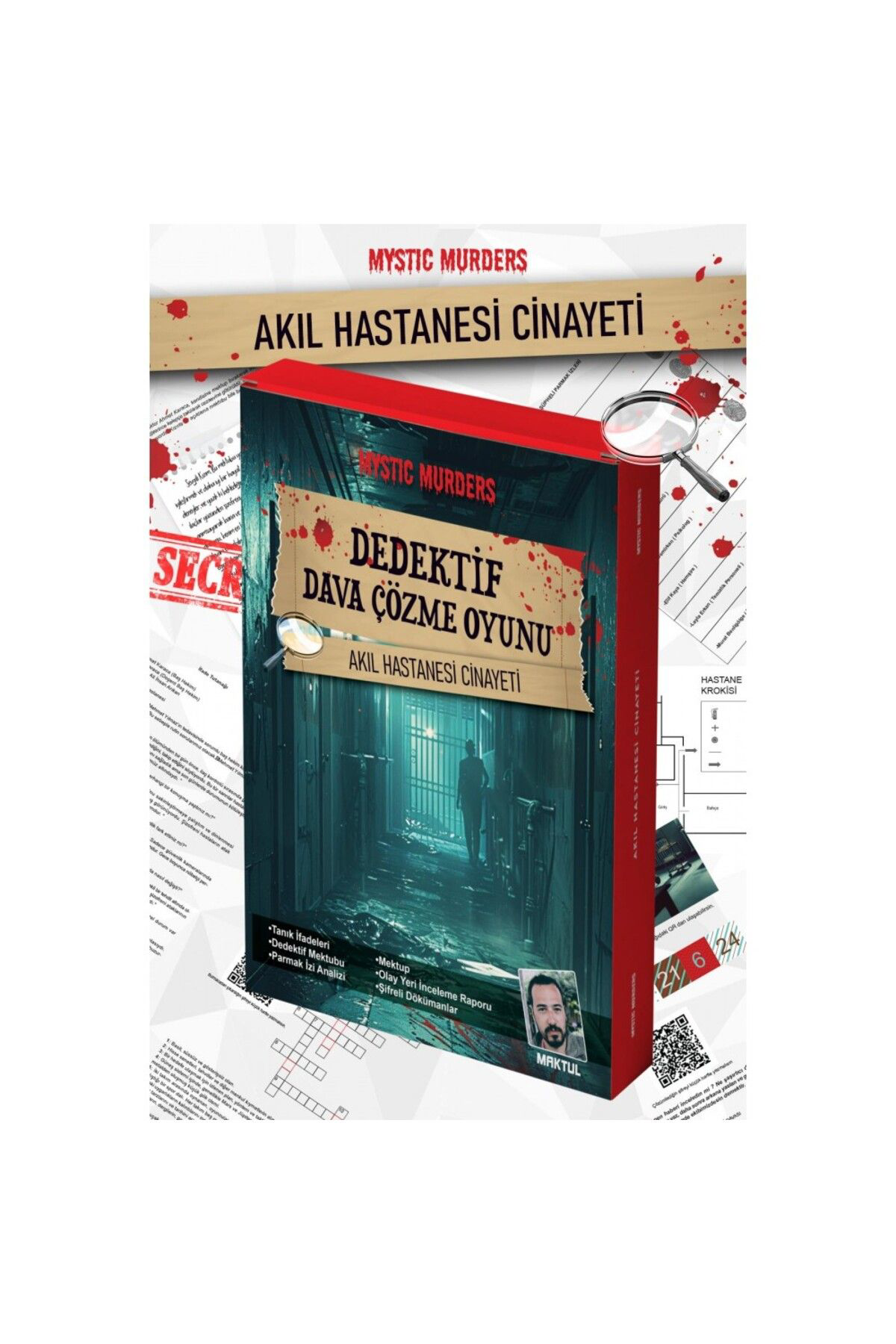 Dedektif oyunu "akıl hastanesi" Cinayet çözme oyun tatilde arkada Dedektif oyunu "akıl hastanesi" Cinayet çözme oyun tatilde arkada