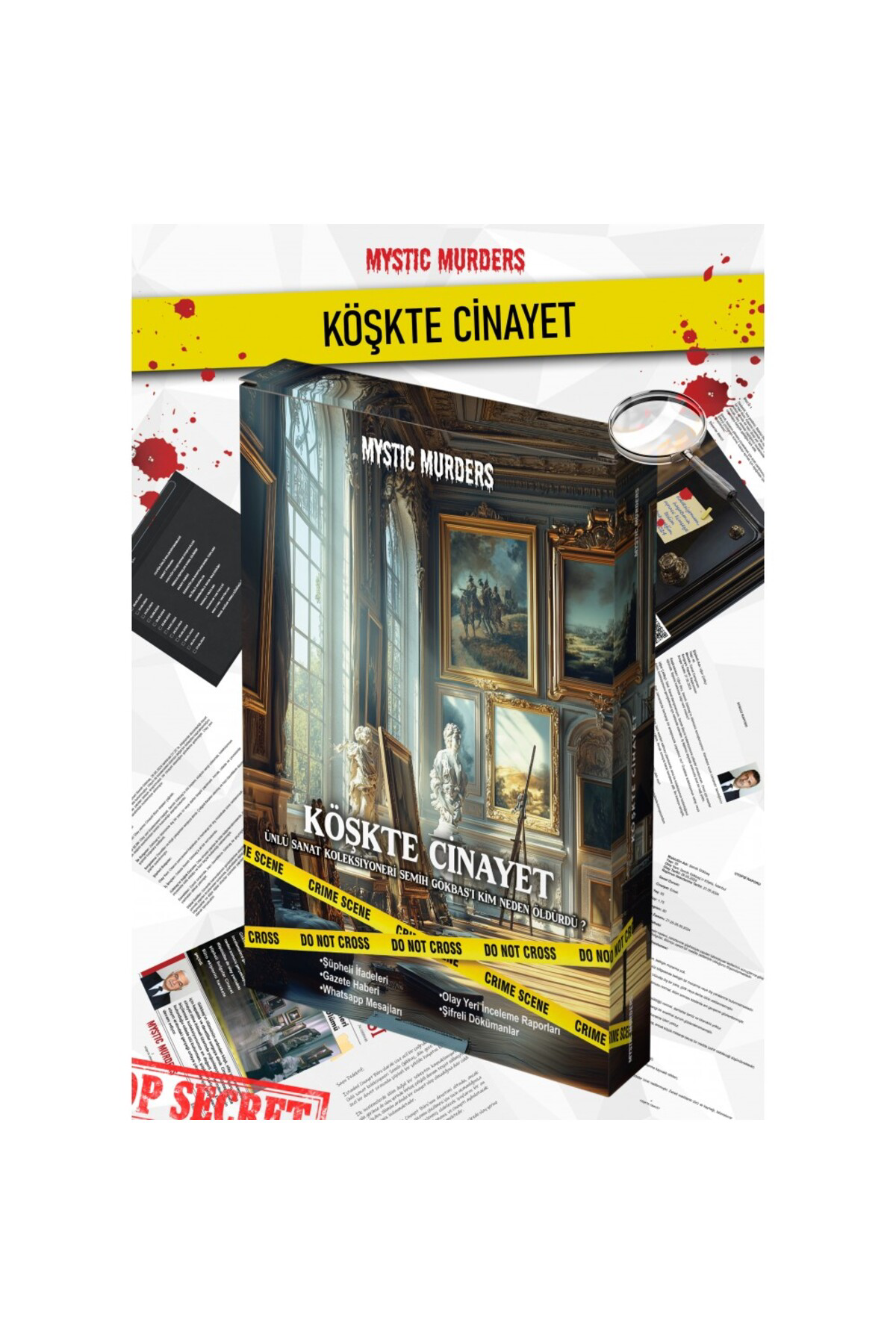 Dedektif Vaka Çözme Oyunu Köşkte Cinayet Vakası