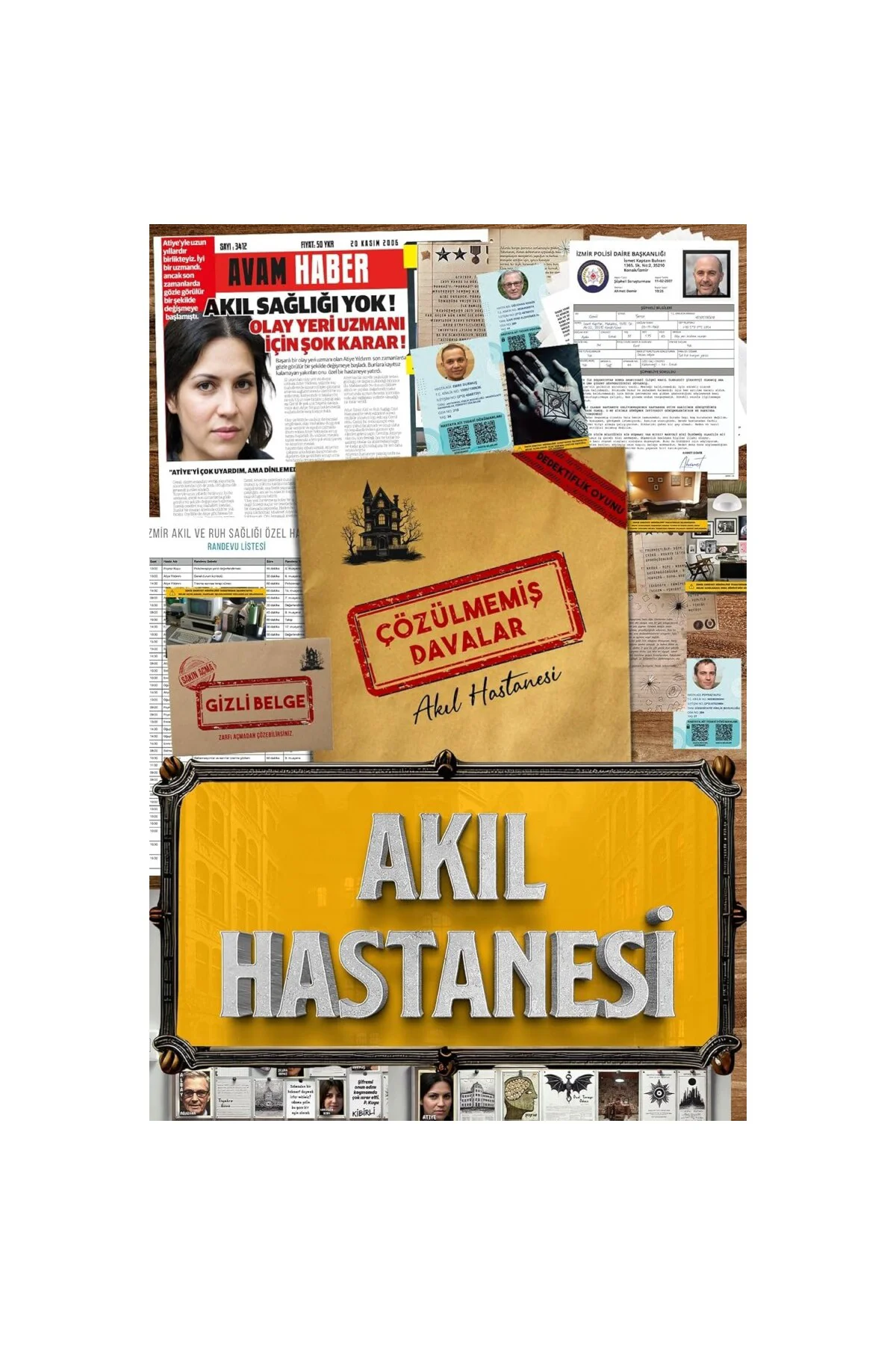 Dedektiflik Suç Çözümleme Oyunu Akıl Hastanesi Dosyası - Gizem Bu