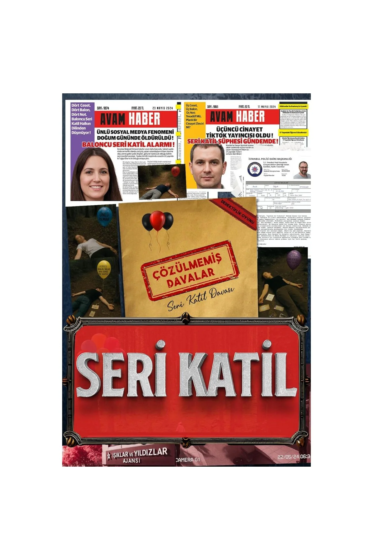 Dedektiflik Suç Çözümleme Oyunu Seri Katıil Dosyası - Gizem Bulma