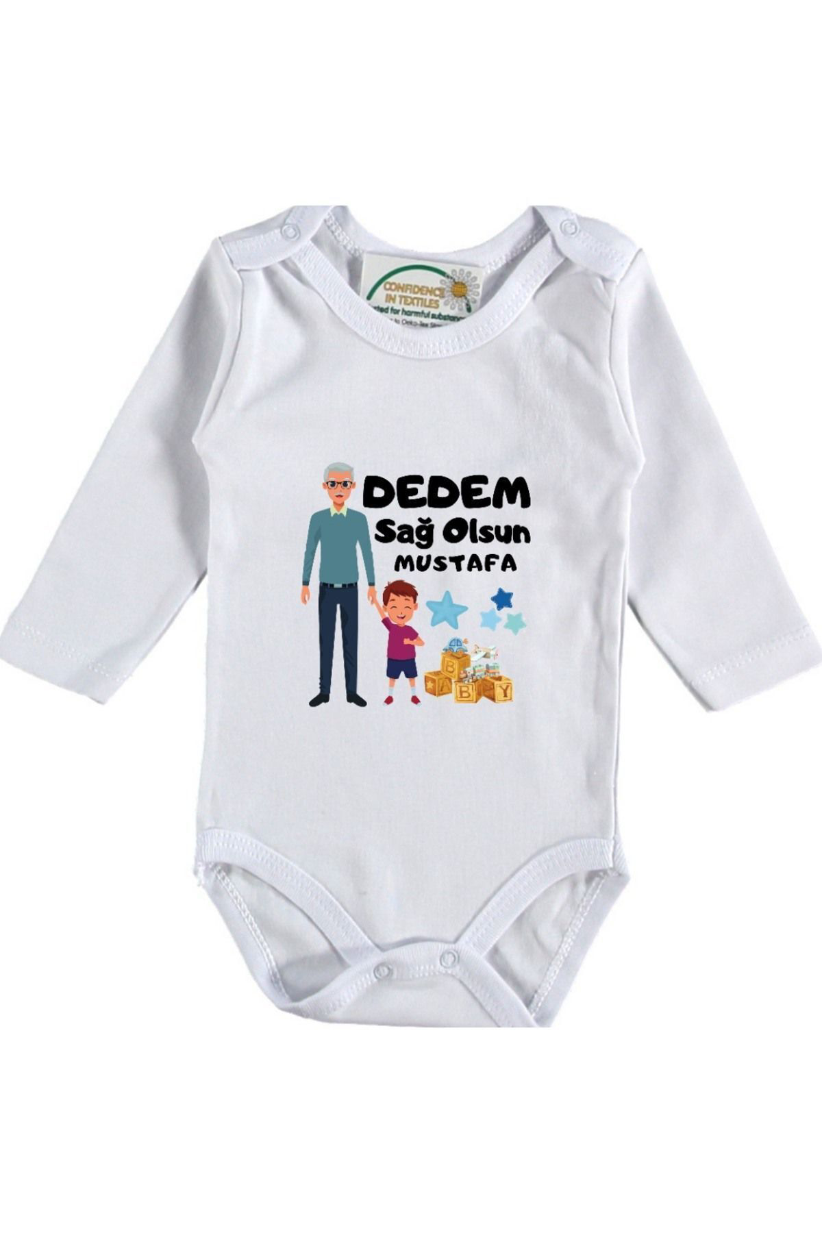 Dedem Sağ Olsun Yazılı Bebek Zıbın