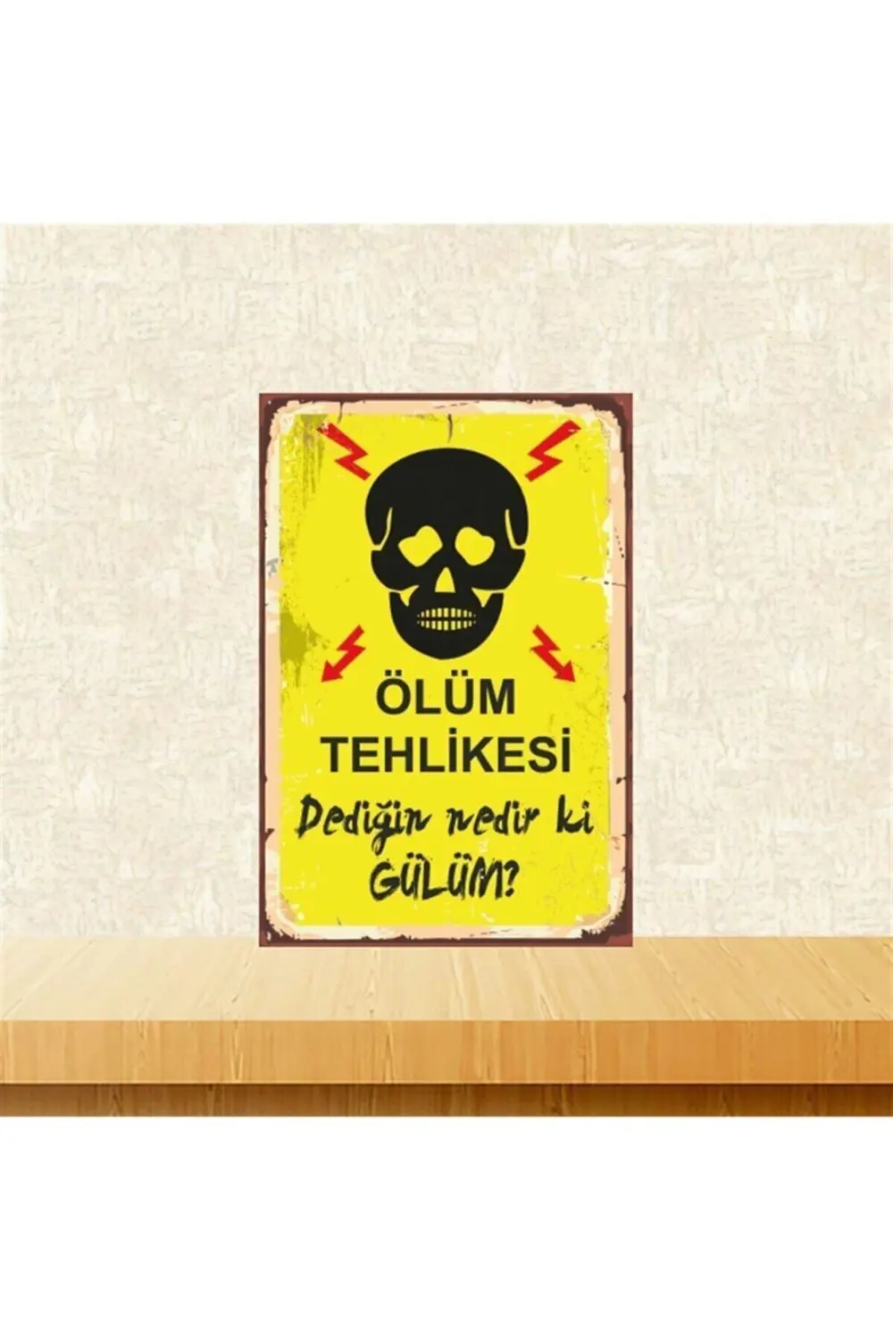 Dediğin Nedir Ki Gülüm 20-30 Cm Retro Ahşap Tablo Tkfx4857