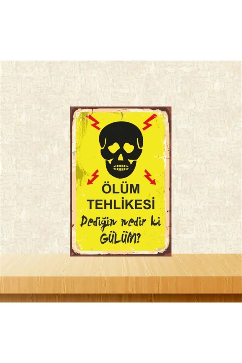 Dediğin Nedir Ki Gülüm 20-30 Cm Retro Ahşap Tablo Tkfx4857