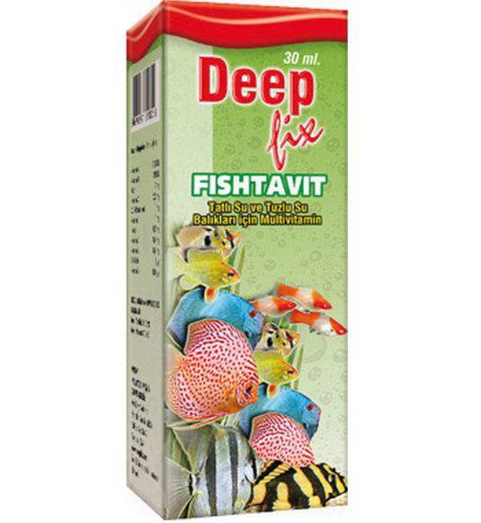 Deep  Fix Fishtavit Akvaryum Baliklari İçin Vitamin Solüsyonu 30 M