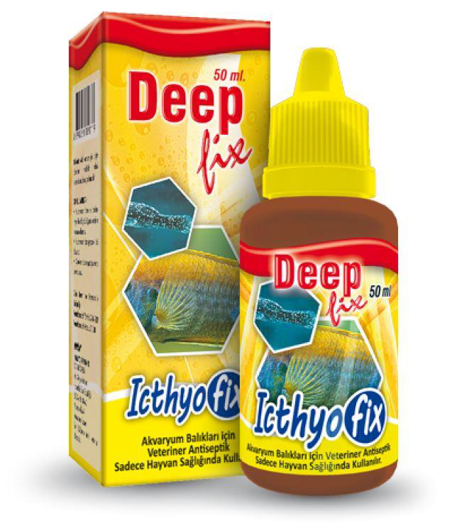 Deep  Fix İchthyofix Akvaryum Baliklari İçin Deri Losyonu 50 Ml