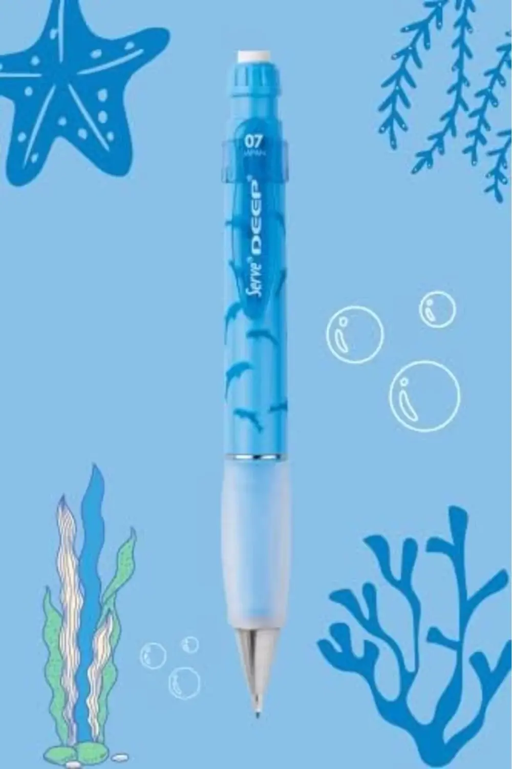 Deep Mekanik Kurşun 0.7 mm Gök Mavi Yunus Deseni 1185222