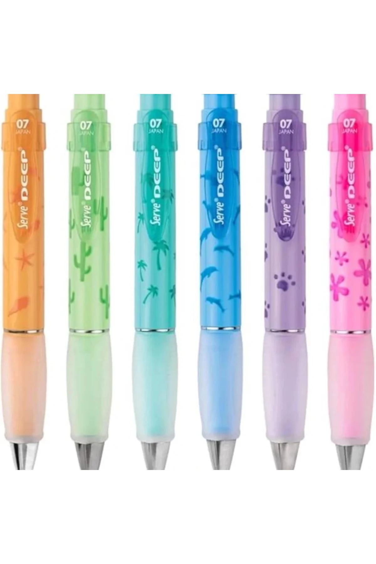 Deep Mekanik Kurşun Kalem Pastel Doğa Serisi 0.7 mm 6'lı Set