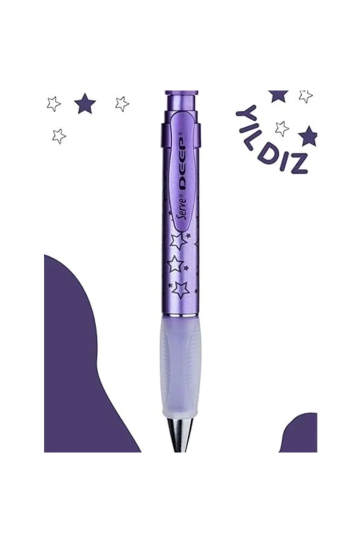 DEEP MEKANİK KURSUN KLM 07MM METALIK MOR YILDIZ DESENİ