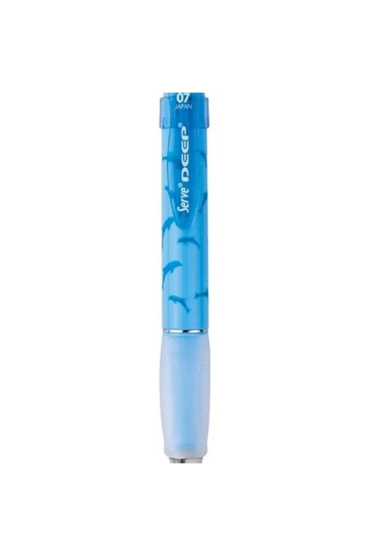 Deep Mekanik Kurşun Kalem 0.7 mm Gök Mavi Yunus Deseni