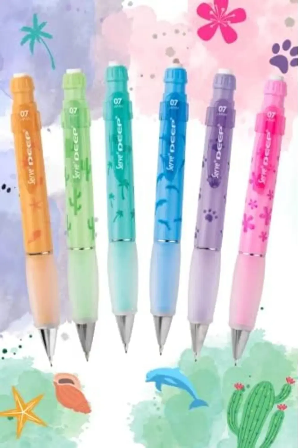 Deep Mekanik Kurşun Pastel Doğa Serisi 0.7 mm 6'lı Set 777182