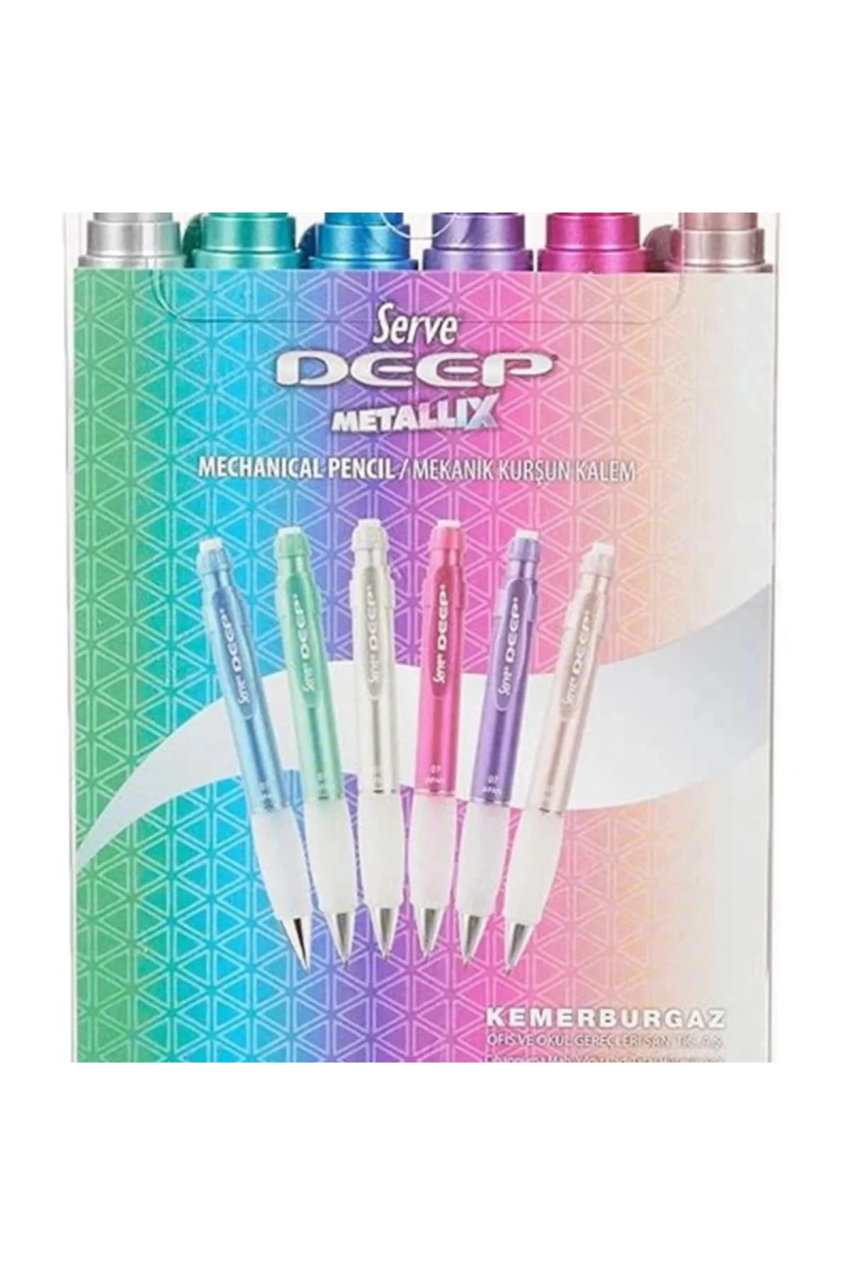 Deep M.Kursun Kalem Metalik 6 Li Pet