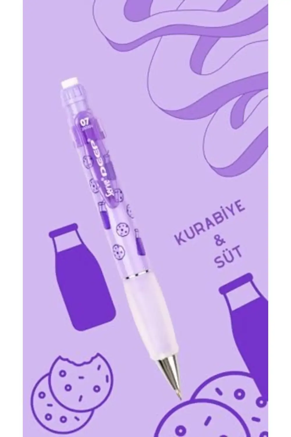 Deep Süt & Kurabiye Baskılı Mekanik Versatil 0.7 Lavanta 1185222