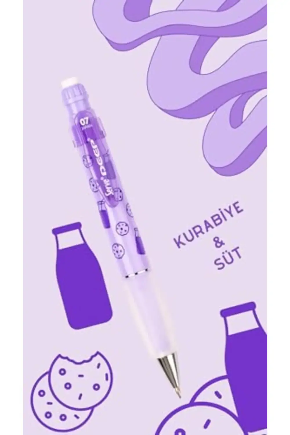 Deep Süt & Kurabiye Baskılı Mekanik Versatil 0.7 Lavanta 1185222