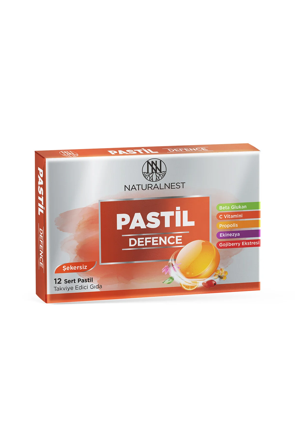 Defence Şekersiz 12 Sert Pastil