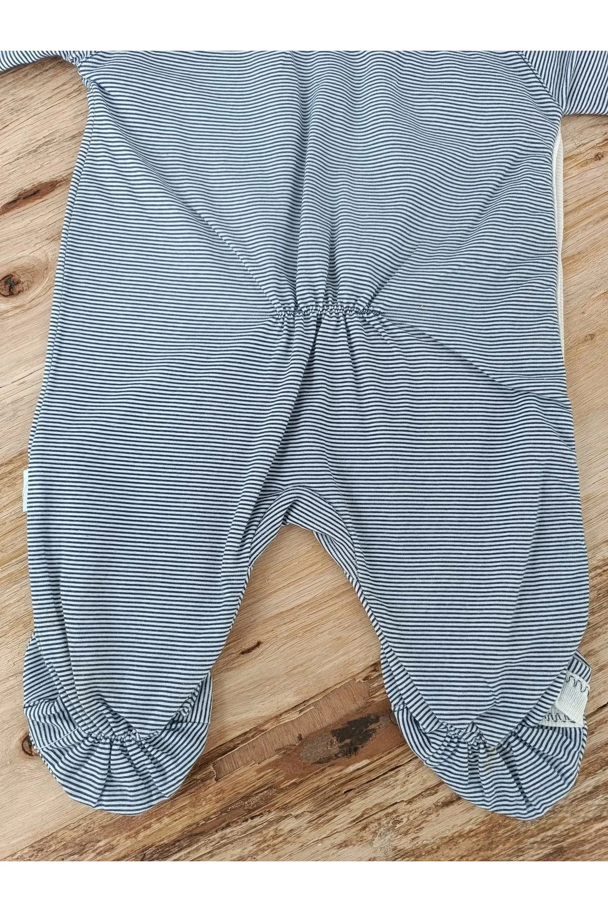 Defnada 0-3 3-6 Ay Papyonlu Çizgi Desen Çıtçıt Kapama Kasketli Er