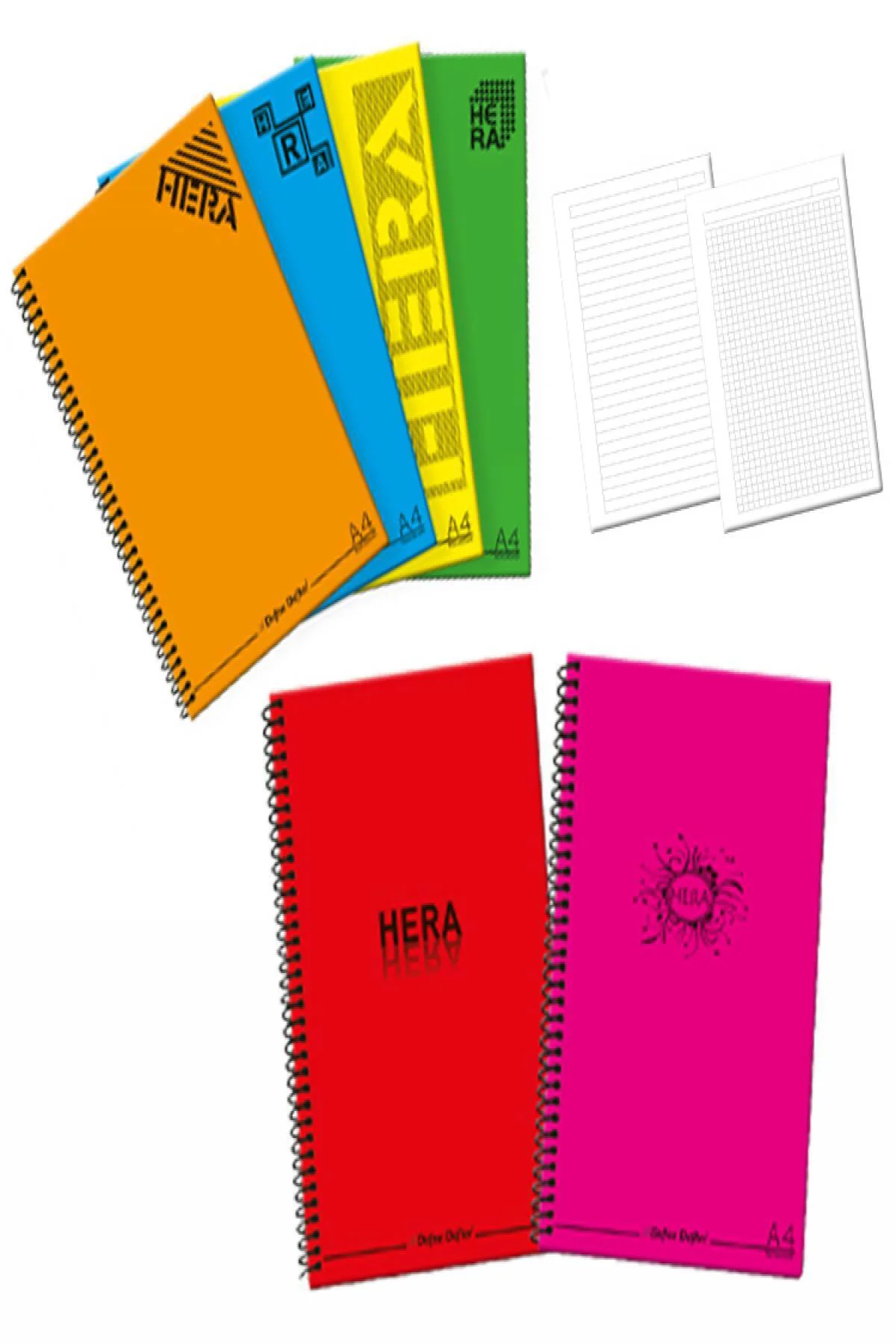 Defne Heraa A4 Pp Kapak Defter 96 Yaprak Çizgili DFN-0295