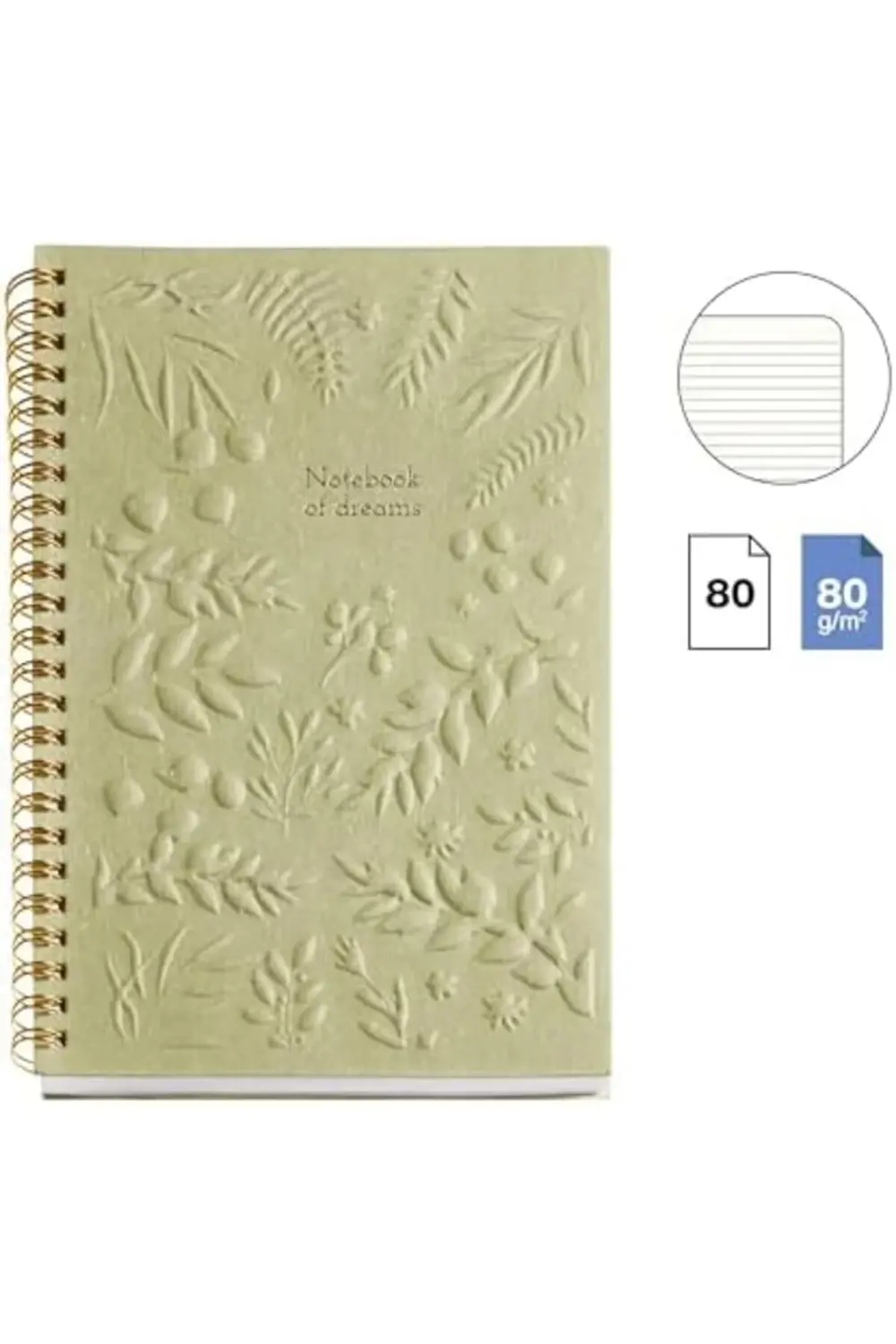 Defter Mr A5 Çizgili Kabartmalı Botanik Fl. Mallor 1174074