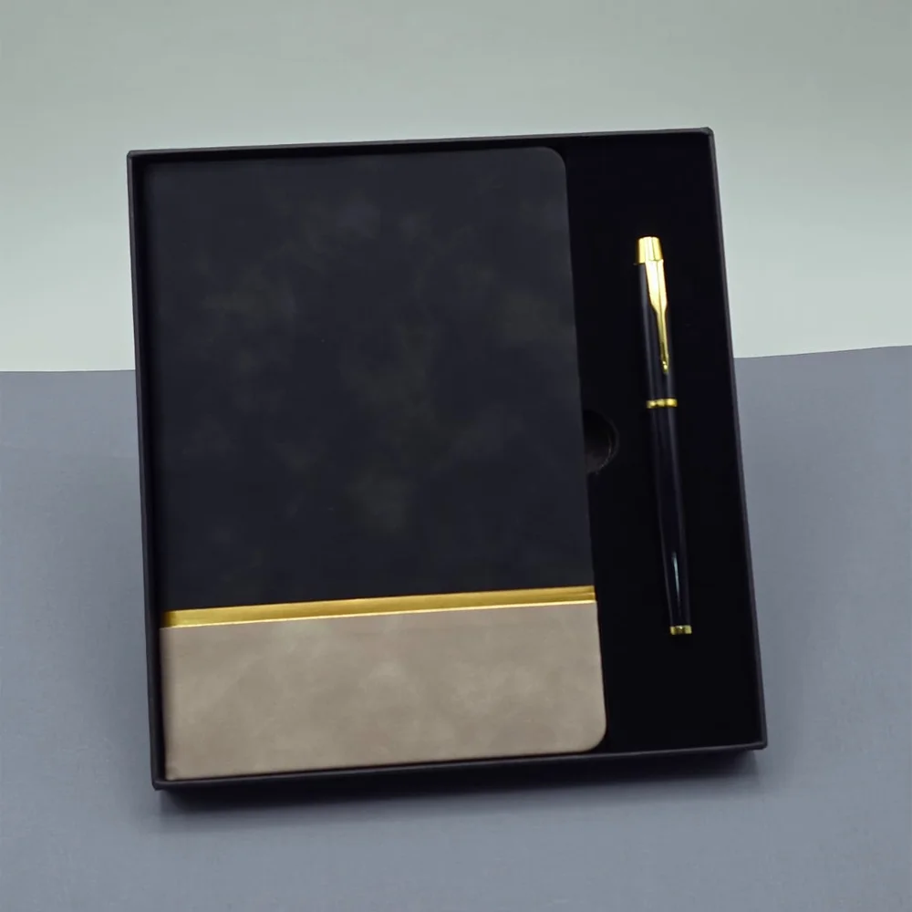 Defter Ve Kalem Kutulu Siyah Set Defter Ve Kalem Kutulu Siyah Set