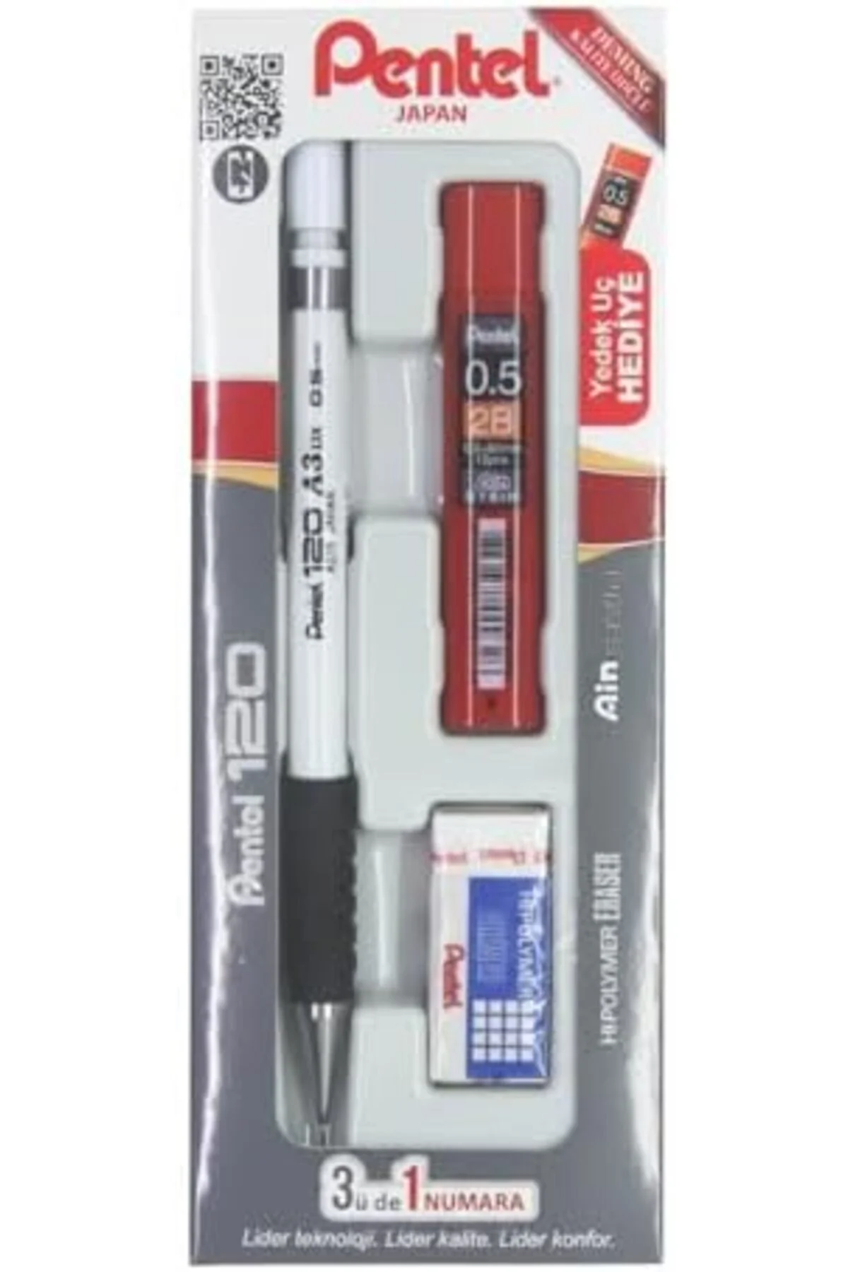 Defyasell 120A3 3'lü Takım - Versatil + Silgi + Hediye Min Okul S