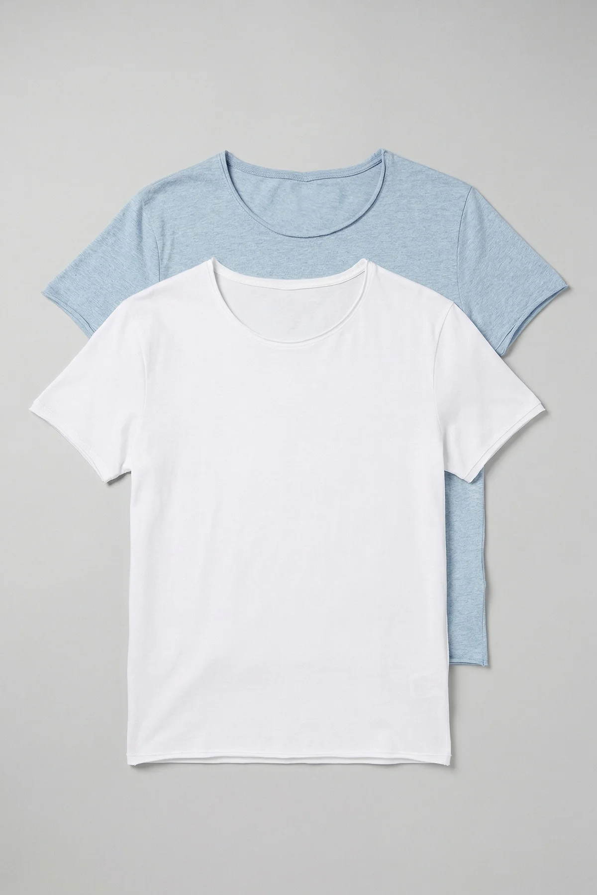 Defy’s Erkek Kısa Kollu Regular Fit Kayık Yaka Basic Tişört 2’li 