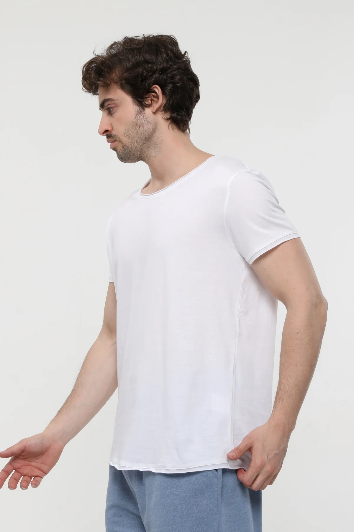 Defy’s Erkek Kısa Kollu Regular Fit Kayık Yaka Basic Tişört 2’li 