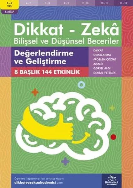 Değerlendirme ve Geliştirme (5-6 Yaş) - Dikkat Zeka Fiyatı, Yorumları ve Özellikleri