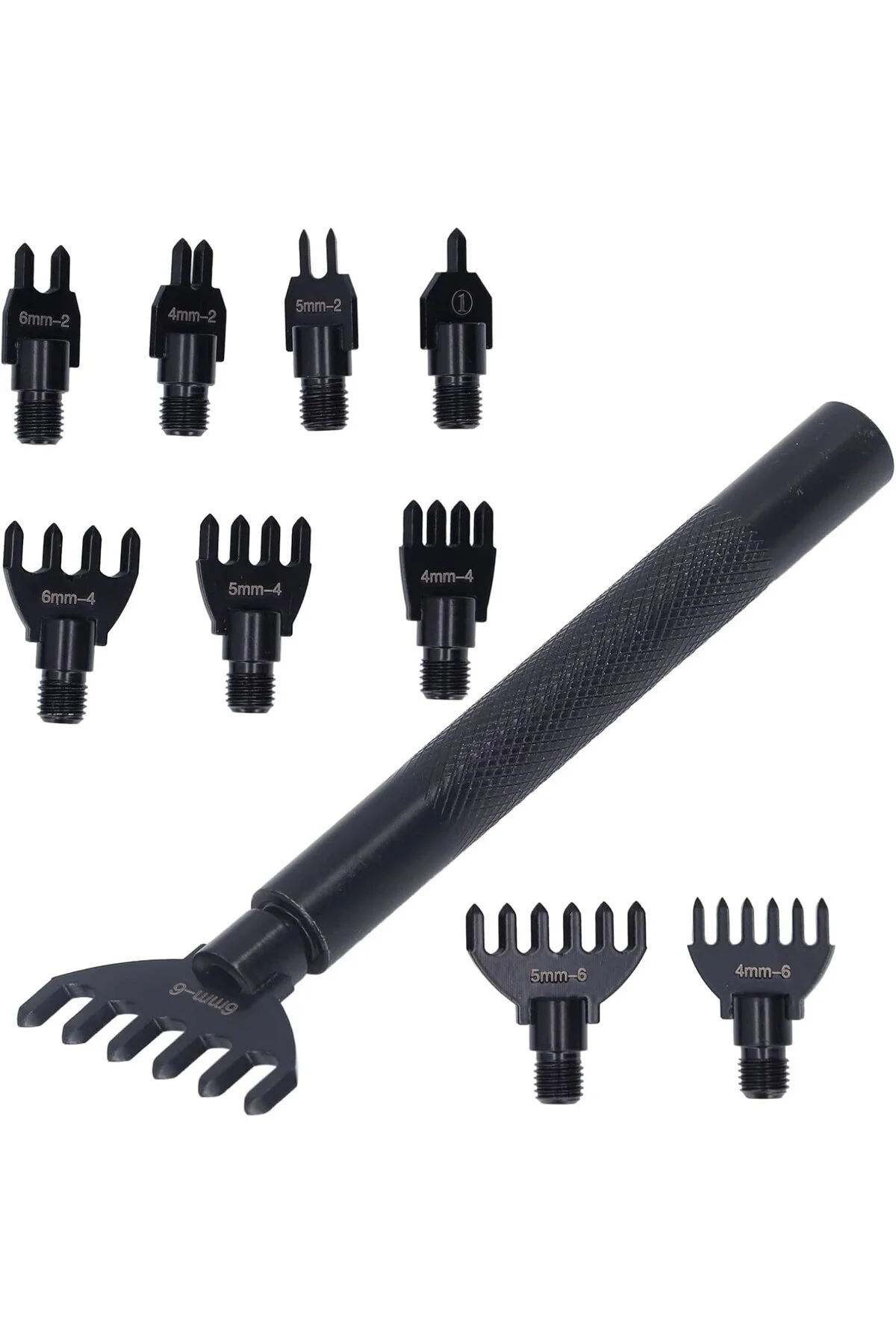 Değiştirilebilir Uçlu, Vidalı Zımba Seti - 4mm - 5mm - 6mm Aralık