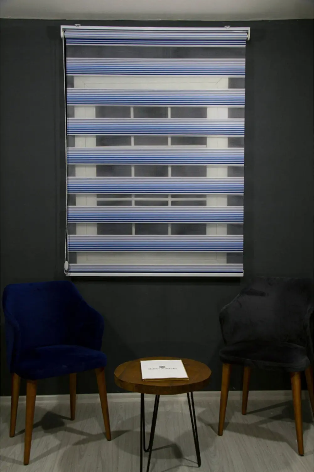 Degrade Pliseli Renk Geçişli Zebra Stor Perde Alüminyum Kasalı Yü